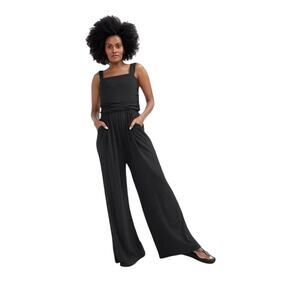 Hatch on the go square neck nursing jumpsuit -med